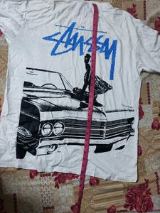 Stussy White Graphic T-Shirt