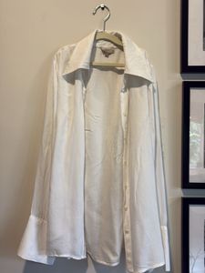Elegant White Button-Up Blouse