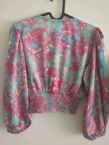 Stylish Printed Cropped Blouse