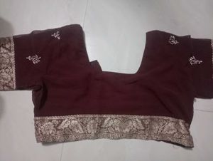 Elegant Maroon Saree