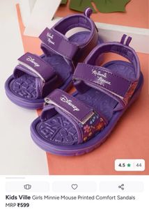 Purple Minnie Mouse Sandals