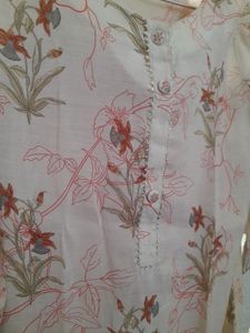 Elegant Floral Print Kurta