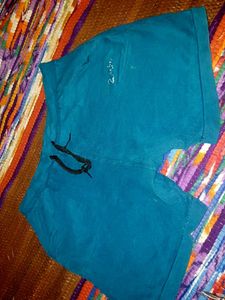 Teal Drawstring Gym Shorts