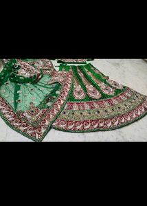 Emerald Green Bridal Lehenga