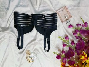 🇳🇿💫🎀black &amp; White Striped Bra
