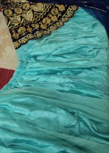 Designer Teal Blue Lehenga Choli