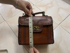 ANTIQUE REAL LEATHER HANDMADE BAG