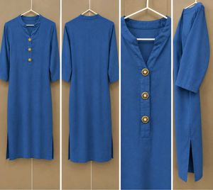 Vibrant Blue Kurta with Embellished Buttons