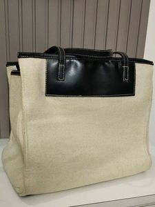 LAST PRICE 🛑🛑LARGE TOTE BAG BLACK AND CREAM
