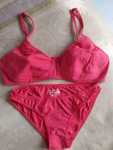 Pink Bra and Panty Set