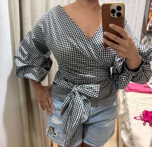 Printed See Through Mesh Floral Top