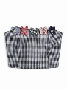 Chic Gingham Corset Top