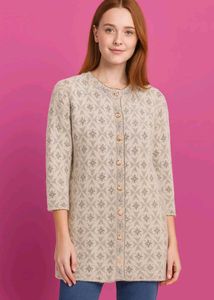 Patterned Knit Cardigan