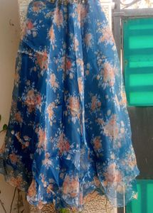 Beautiful floral lehnga with sequence work choli a