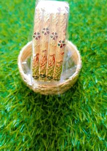 Gold Plated Bangles - Set of 4
