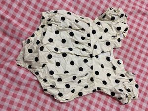 Cute Polka Dot Baby Romper