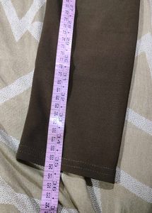 Stylish Olive Green Pants with Embellished Pockets