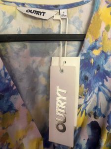 Beautiful Floral Print Wrap Dress