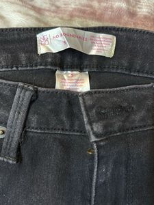 Black Denim Shorts
