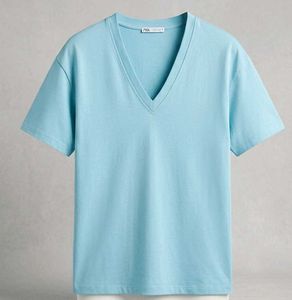 zara  V-Neck T-Shirt