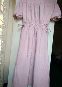Cute Pink Gingham Picnic Dress