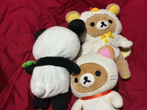 rillakuma plush- Panda, Cat &amp; Chicken