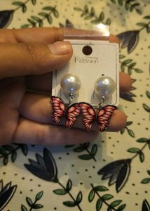 Fashion Butterfly Pearl Earrings🌷