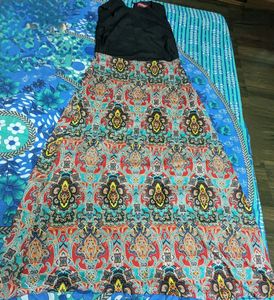 Bohemian Style Printed Gown For any Occasion