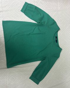 Green Allen Solly Formal Top