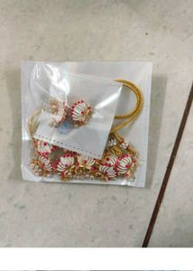 Lotus Design Necklace &amp; Earring Set