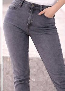 Classic Grey Wash Denim Jeans from 26 to 28 size