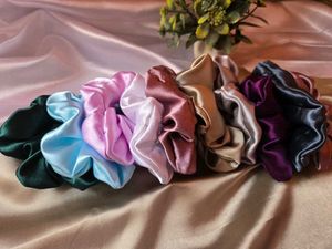 Set of 10 Satin scrunchies