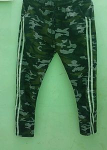 Camouflage Striped Track Pants