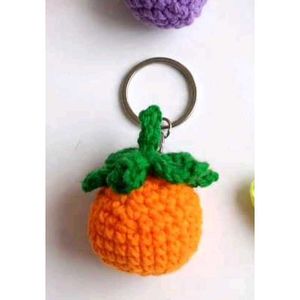 Handmade Crochet Keychain Charms - Set of 6