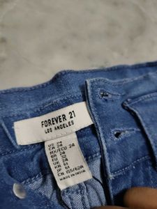 Forever 21 Blue Denim Mini Skirt