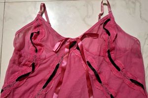 Pretty Pink Babydoll Nightgown