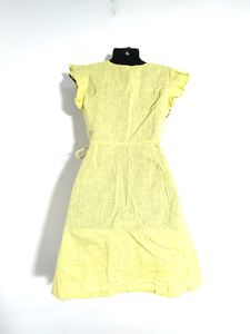 Lime Green Wrap Dress (Women's)