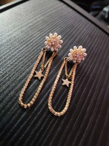 Chic Star & Flower Dangle Earrings