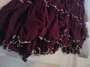 Burgundy Sharara Set