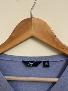Light Blue V-Neck Cardigan