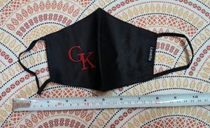 "GK" Embroidered Combo Of 3 Face Masks