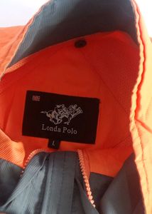 Men's Orange &amp; Grey Colorblock Jacket