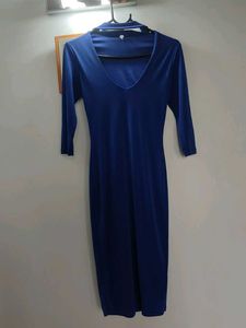 Royal Blue Body Con Dress