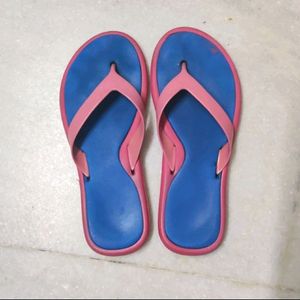 Blue Pink Slippers