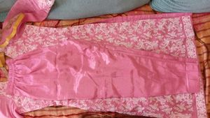 Pink Chikankari Kurta Set