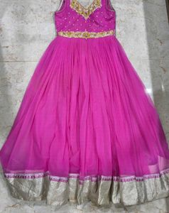 Elegant Pink Ethnic Gown