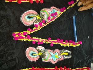 Embellished Black Kurta Set