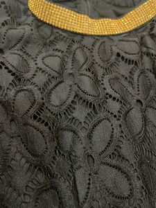 2 Piece Black &amp; Gold Kurta