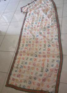 Vibrant Unique Tamil Alphabet Scarf/Dupatta