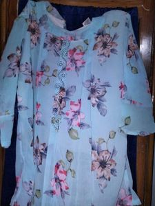 Beautiful Floral Print Dress for Girls